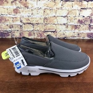 Skechers Goga Mat Walking Loafers Gray Mens 9 NEW
